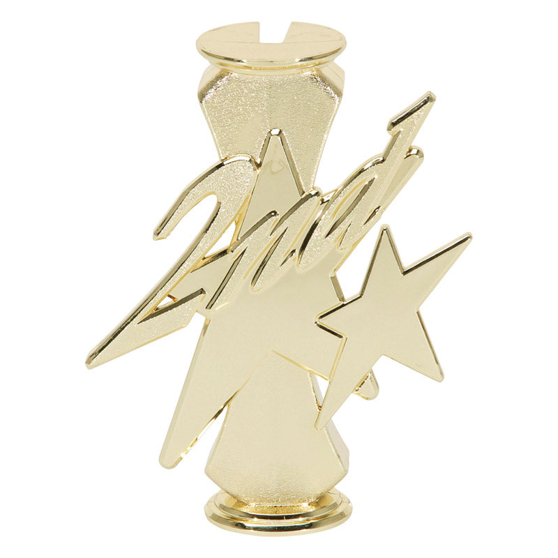 2nd Place Riser, Gold - 6 1/2"