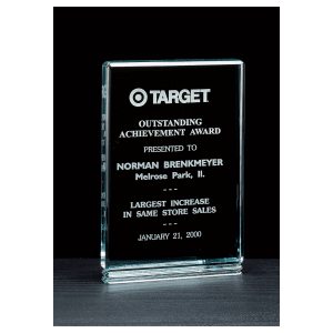 Classic Series Jade Acrylic Free Standing Award