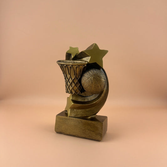Basketball Star Swirl Resin Trophy - view 2