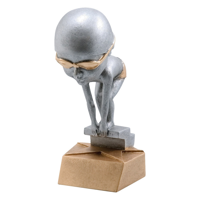 Male Swimmer 6" Bobblehead Resin Trophy