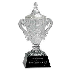Crystal Cup on Black Pedestal Base