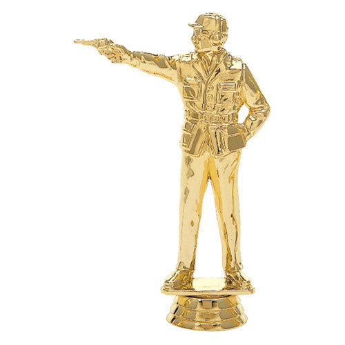 Civilian Pistol Shooter Male, Gold - 5 1/8"Trophy Figure