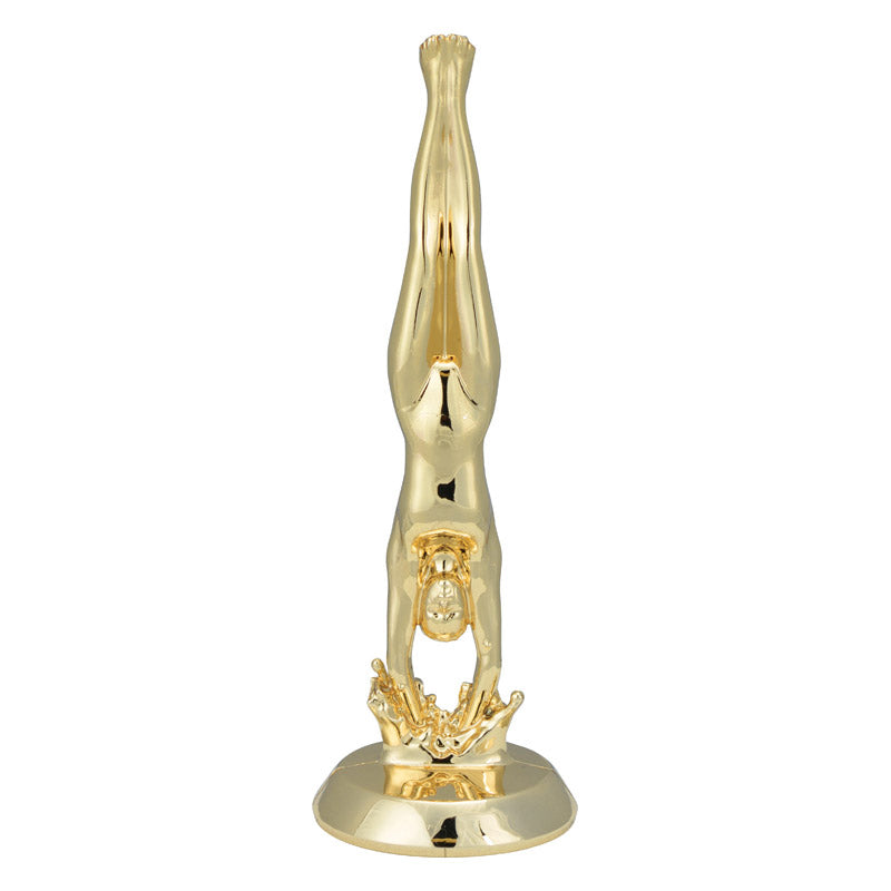 Diving Figure, Male, Gold - 6"