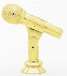 MICROPHONE, 3-3/4" Trophy Figure