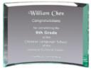 Curved Glass Plaque