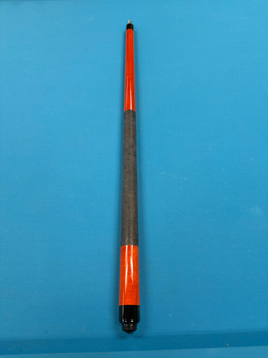 McDermott Pool Cue Vesuvius Orange Black Ostrich Wrap
