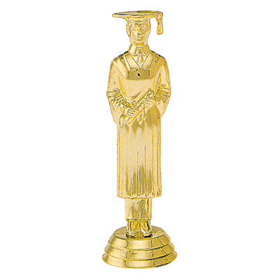 Graduate Figure, Male, Gold - 5"