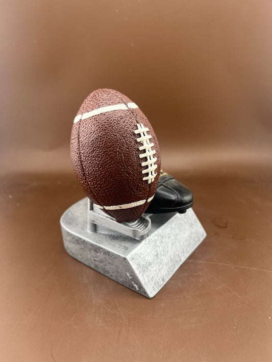 Football and Cleat 4" Resin Trophy - view 2