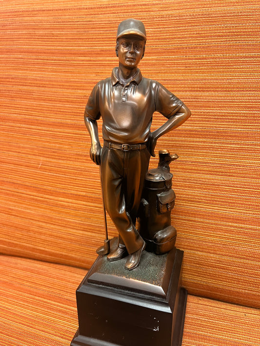 Golfer Male 11" Resin Trophy - view 2
