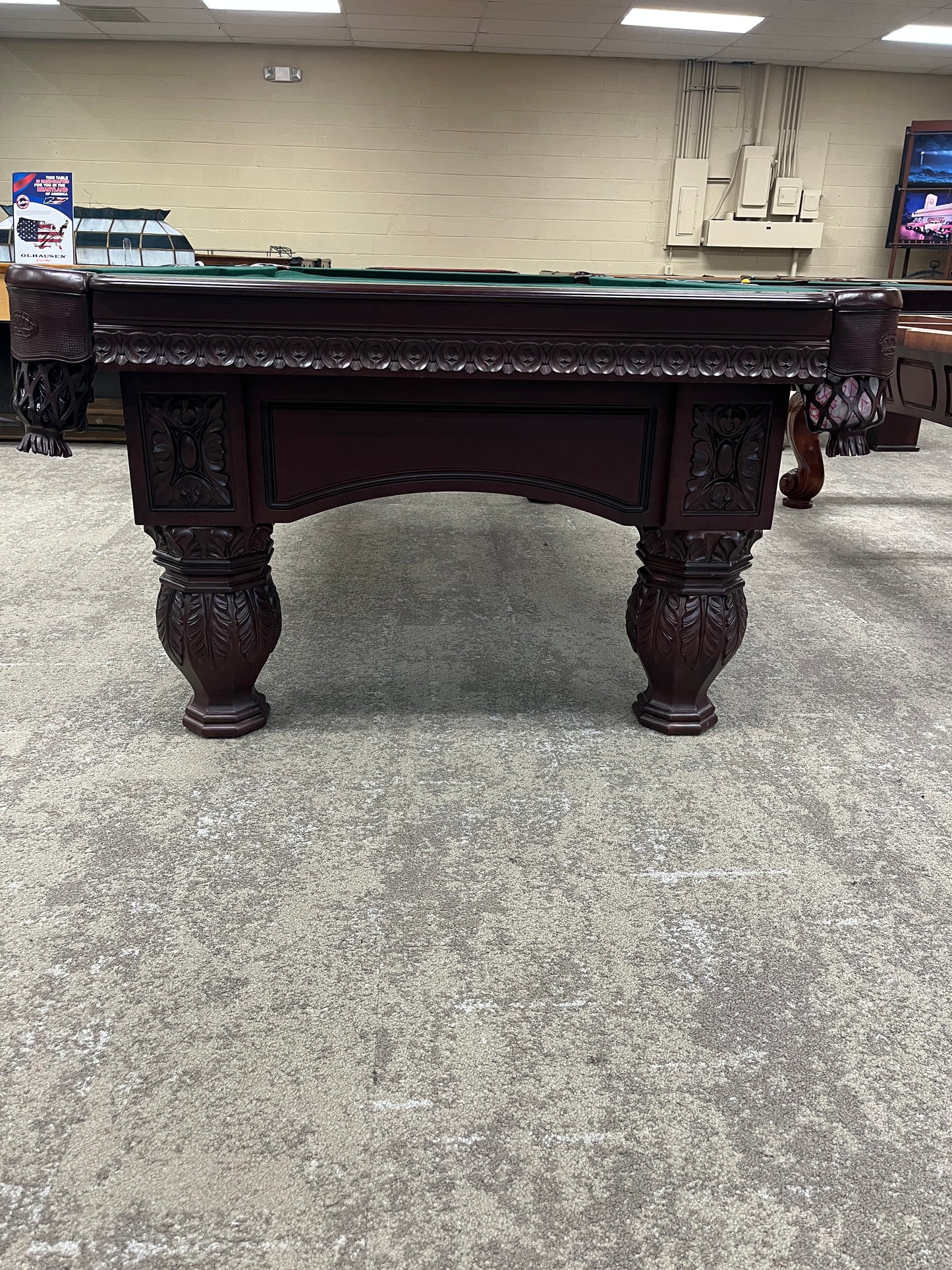 Pre Owned 8' Olhausen Venetian Pool Table w/ Drawer