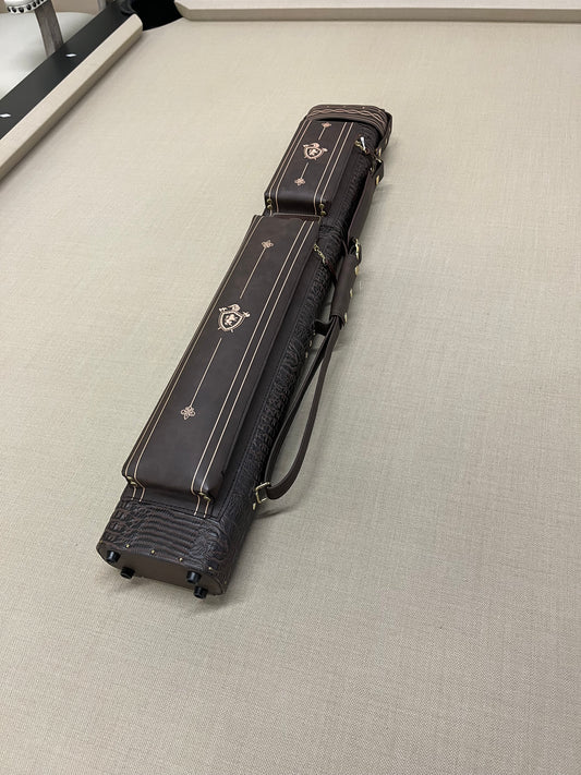 J&J Leatherette Cue Case with Printed Design 3x5