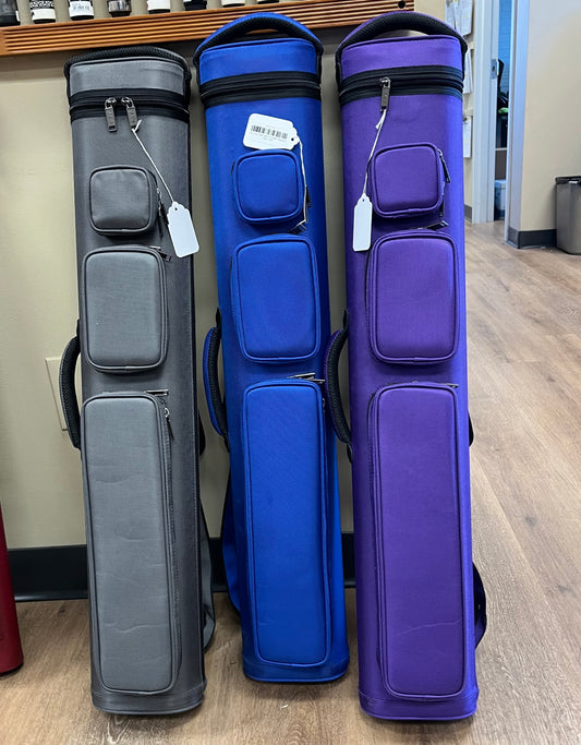 J&J Cue Case with 3 Outside Pouches, Backpack Straps, and Two Handles