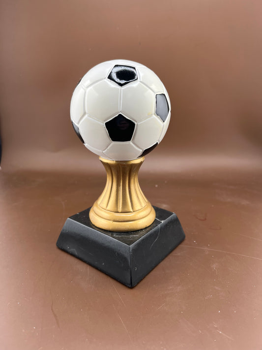 Soccer Pedestal Resin Trophy - view 2