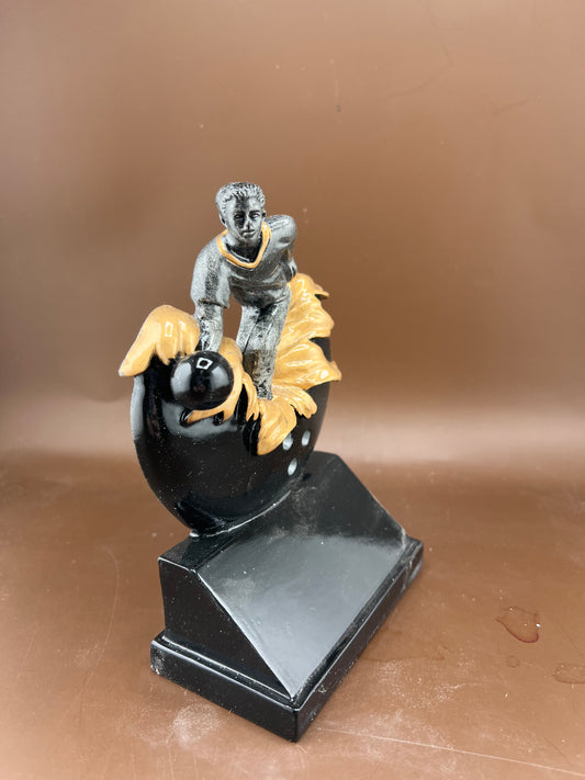 Male Bowling Resin Trophy - view 2