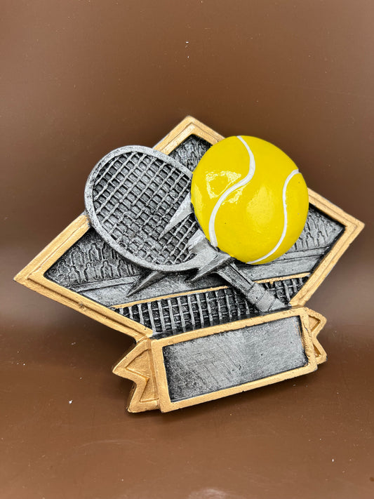Tennis Diamond Plate Resin 8 1/2" x 6" - view 2
