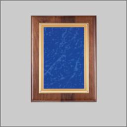 Walnut Plaque with Blue Marble Plate
