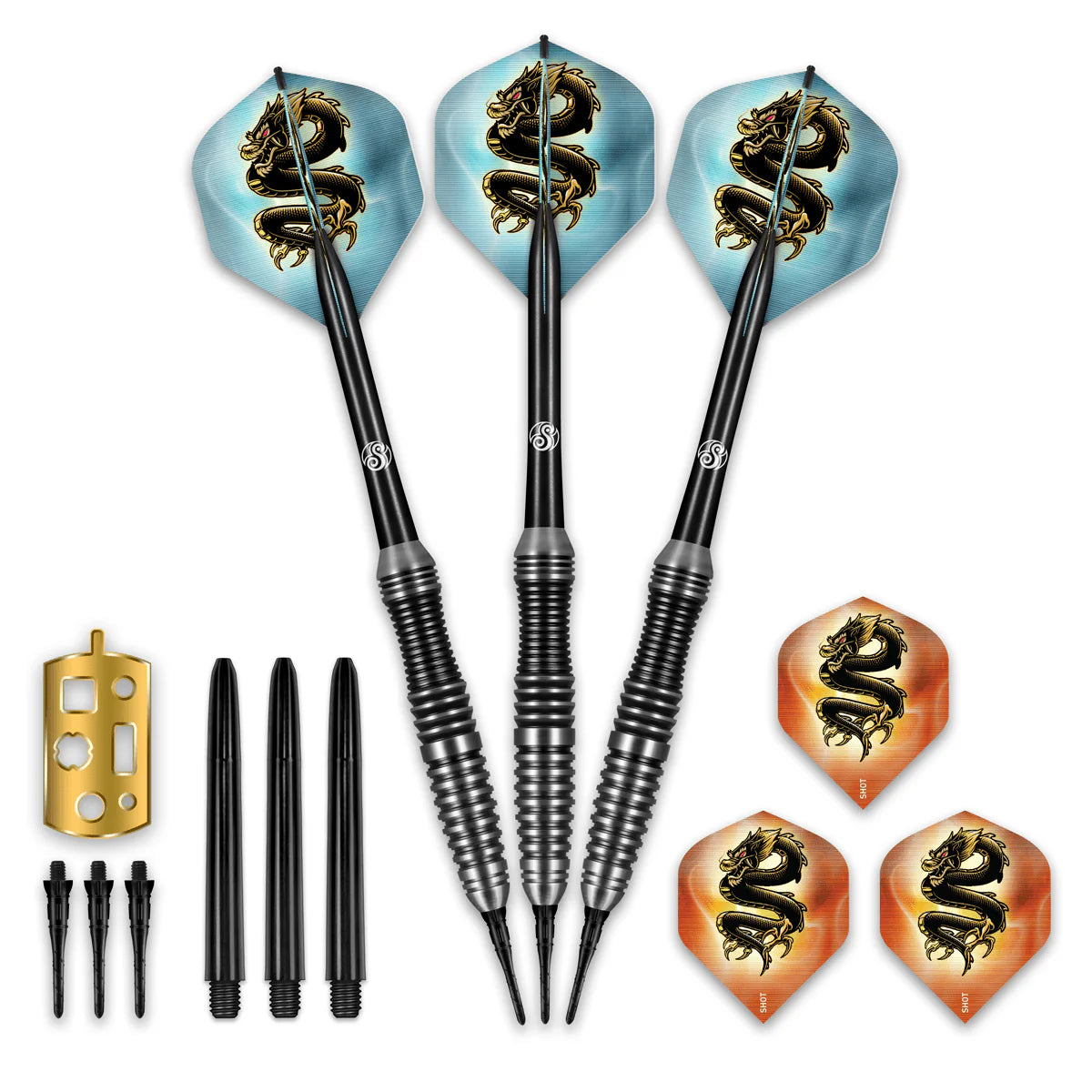 Shot Scimitar Soft Tip Darts Set
