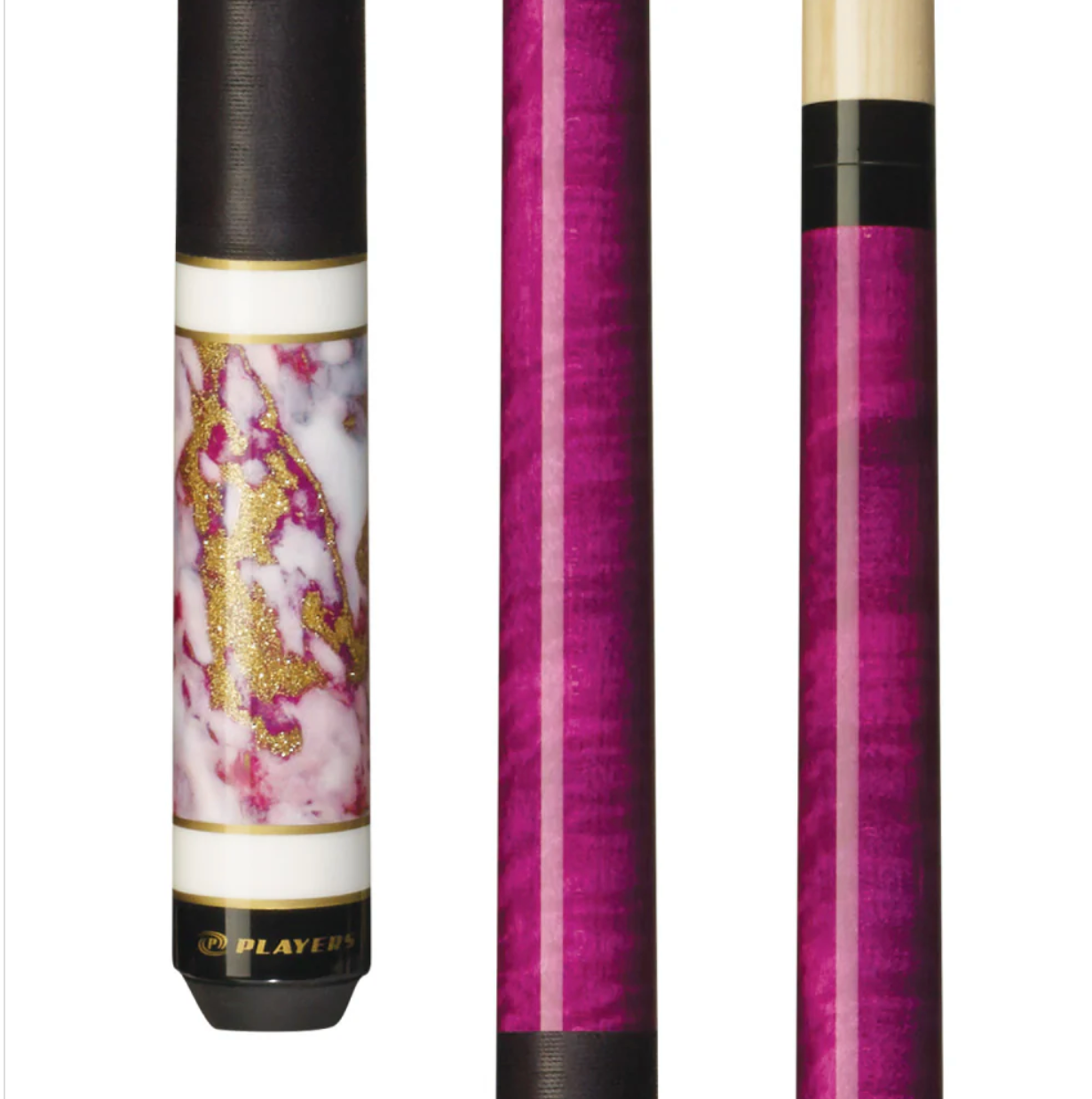 Players Illustrious Purple Cue with Black Linen Wrap