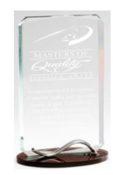 Optical Crystal Tablet Award - view 2