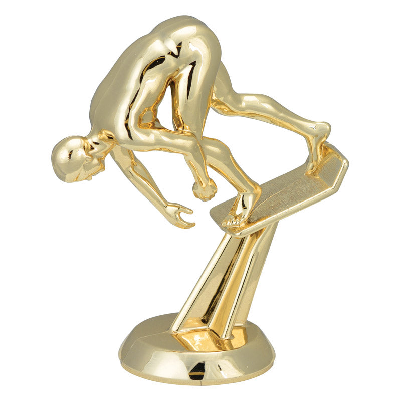 Swim Start Figure, Male, Gold - 4 1/2"
