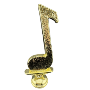 Vintage Gold Music Note Trophy Figure 5 ½”