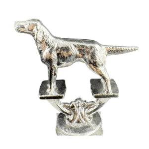 Vintage Silver Dog Trophy figure 3 ½”