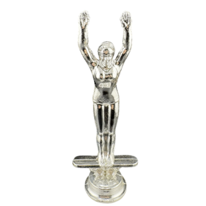 Vintage Silver Women’s Diving Trophy Figure 5 ½”