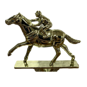 HORSE RACING Trophy Figure, 4.25"