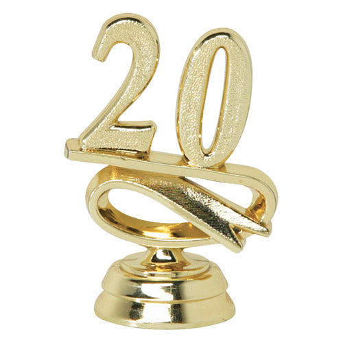 Year "20" Date Figure, Gold - 2 3/8"