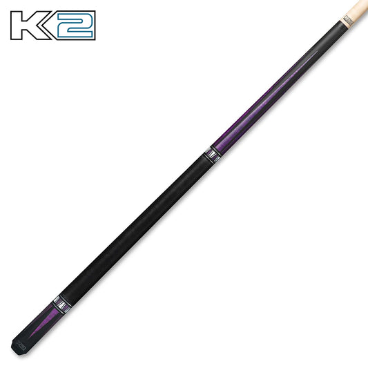 K2 Cue Matte Curly Point Design W/Black Irish Linen Wrap