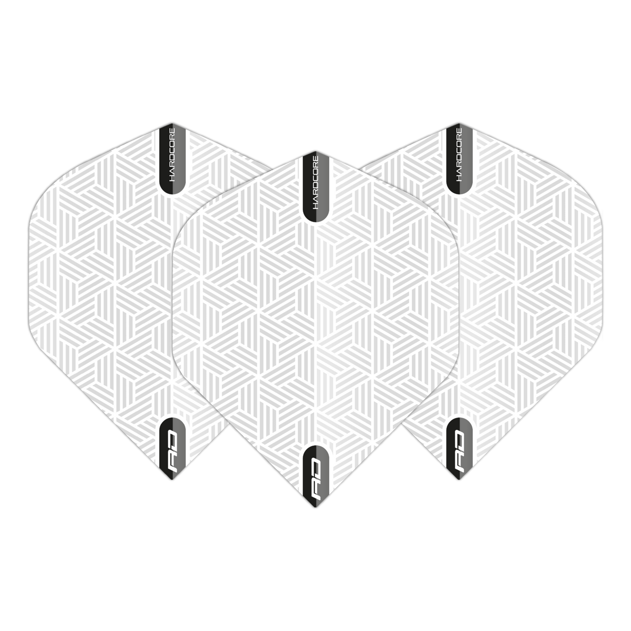 Red Dragon Hardcore XT White Standard Dart Flights