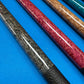 Stained Birdseye Maple with Textured Leather Wrap - Butt only - view 2