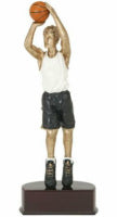 Male Basketball Resin Trophy 11"