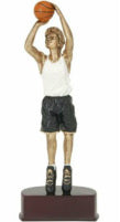 Female Basketball Resin Trophy 11"