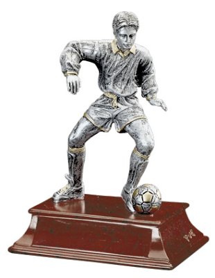 Male Soccer Player 6" Resin Trophy