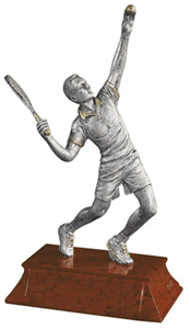 Tennis Male Serve 6" Resin Trophy