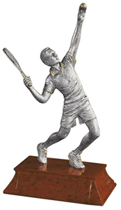 Tennis Male Serve 6" Resin Trophy - view 6