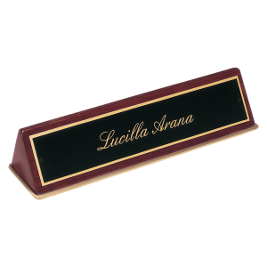 Desk Wedge with Black Plate