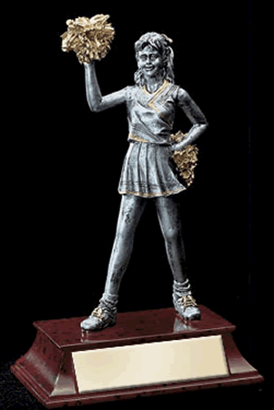 Cheerleading 8" Resin Trophy - view 5