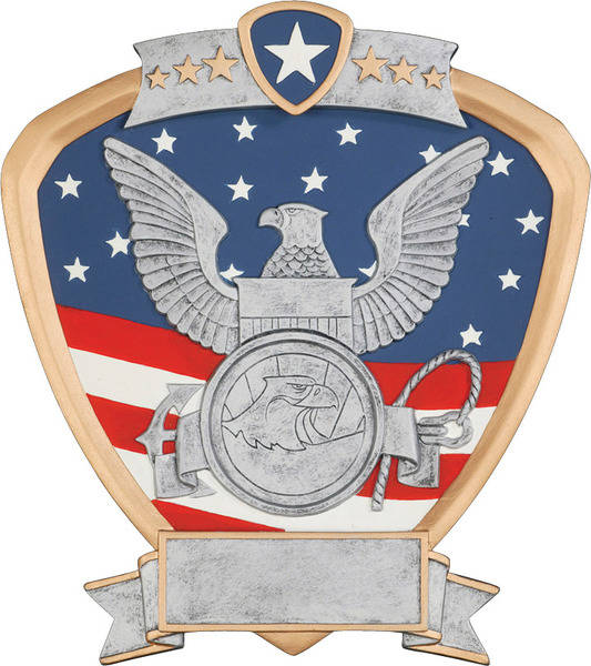 Navy Shield Resin Trophy - view 4