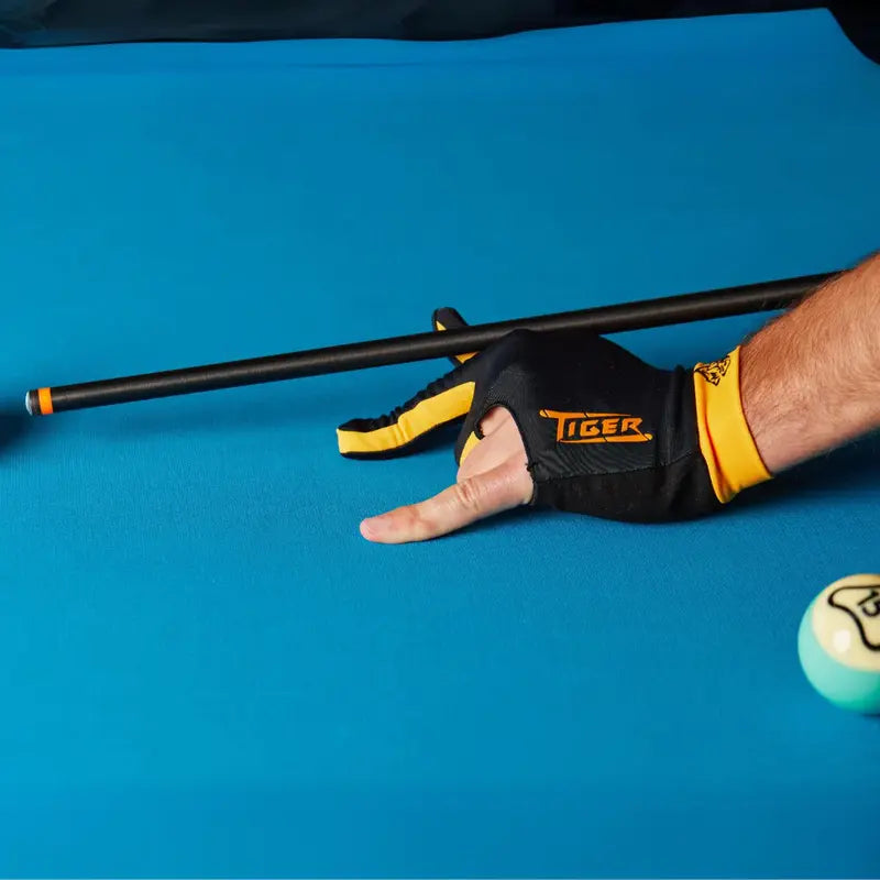 Tiger Glove Black/Yellow Billiard Glove - view 4