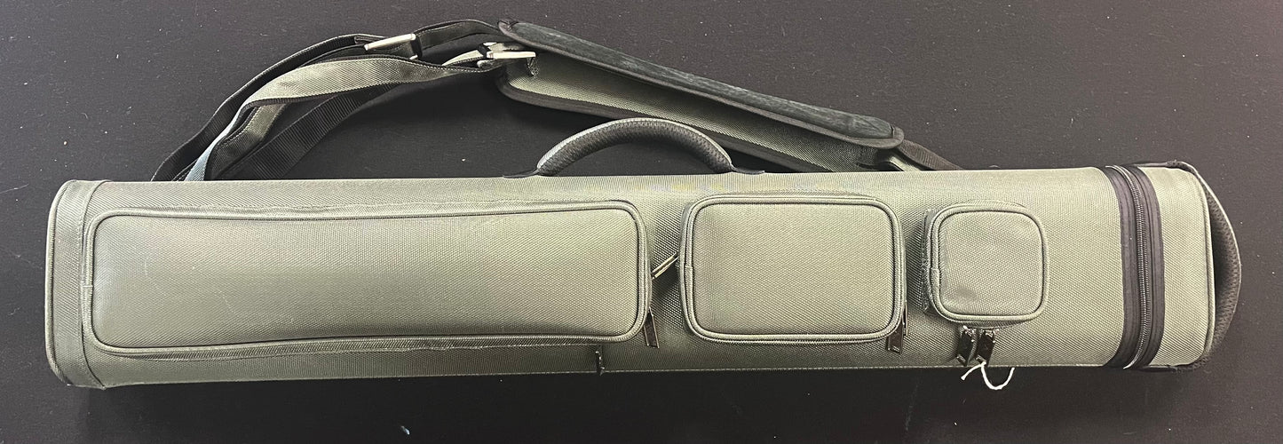 J&J Cue Case with 3 Outside Pouches, Backpack Straps, and Two Handles