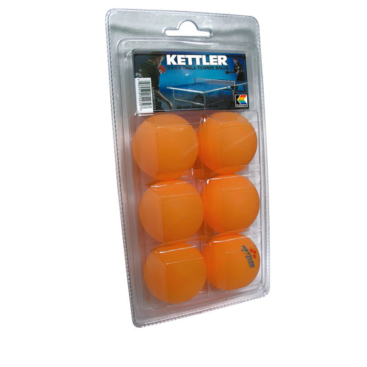 Kettler 3-Star Table Tennis Balls, 6-Pack