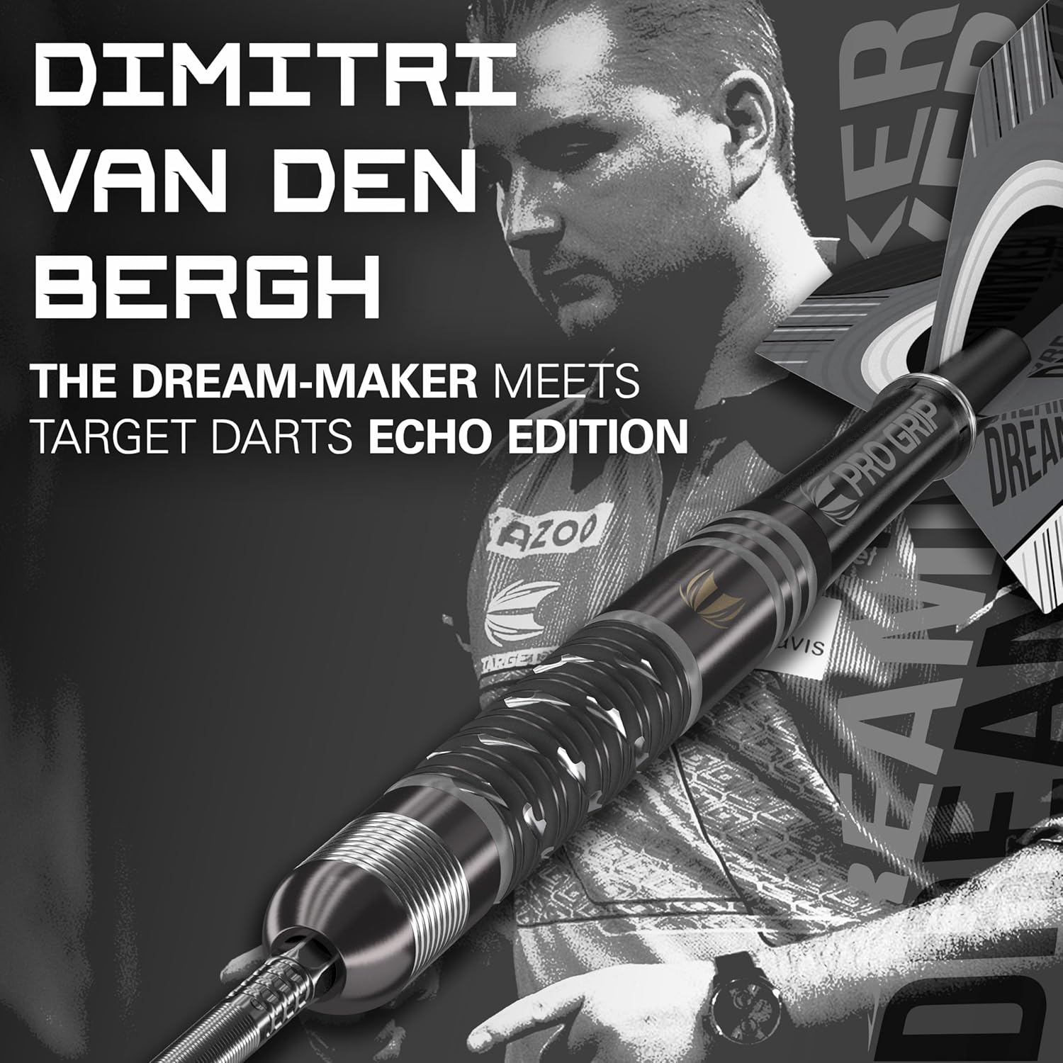 DIMITRI VAN DEN BERGH 90% x ECHO SP STEEL TIP DARTS - view 2