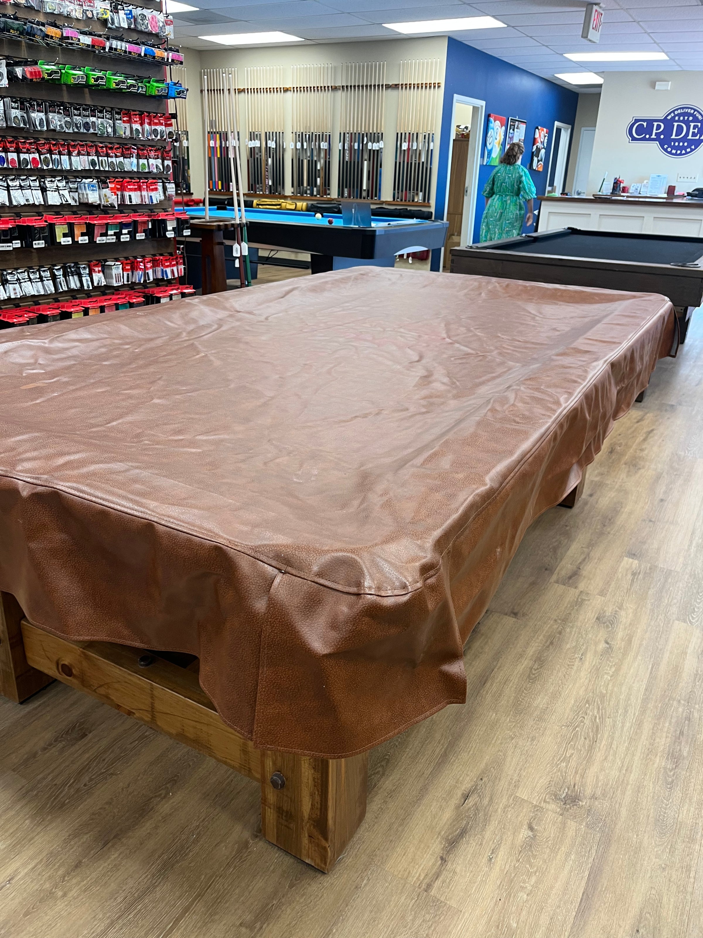 Pre Owned 8 Foot Antique Cut Pool Table Cover - view 3