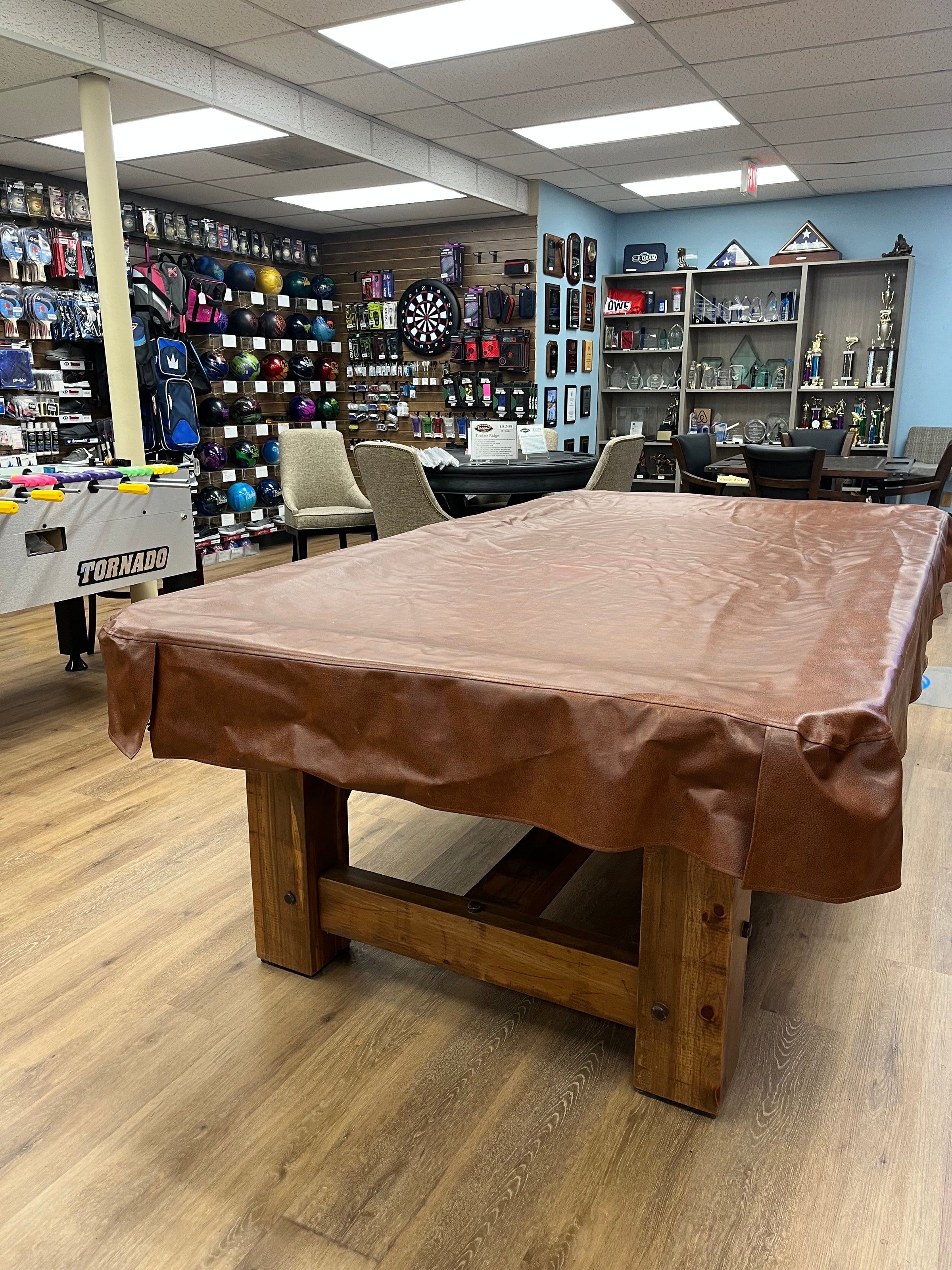 Pre Owned 8 Foot Antique Cut Pool Table Cover - view 2