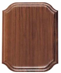 Genuine Walnut Heritage Presidential Plaque Board - Walnut Scallop
