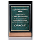 Marble Acrylic Award with American Walnut Base
