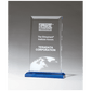 Apex Series Acrylic Award with Green Highlights and Base