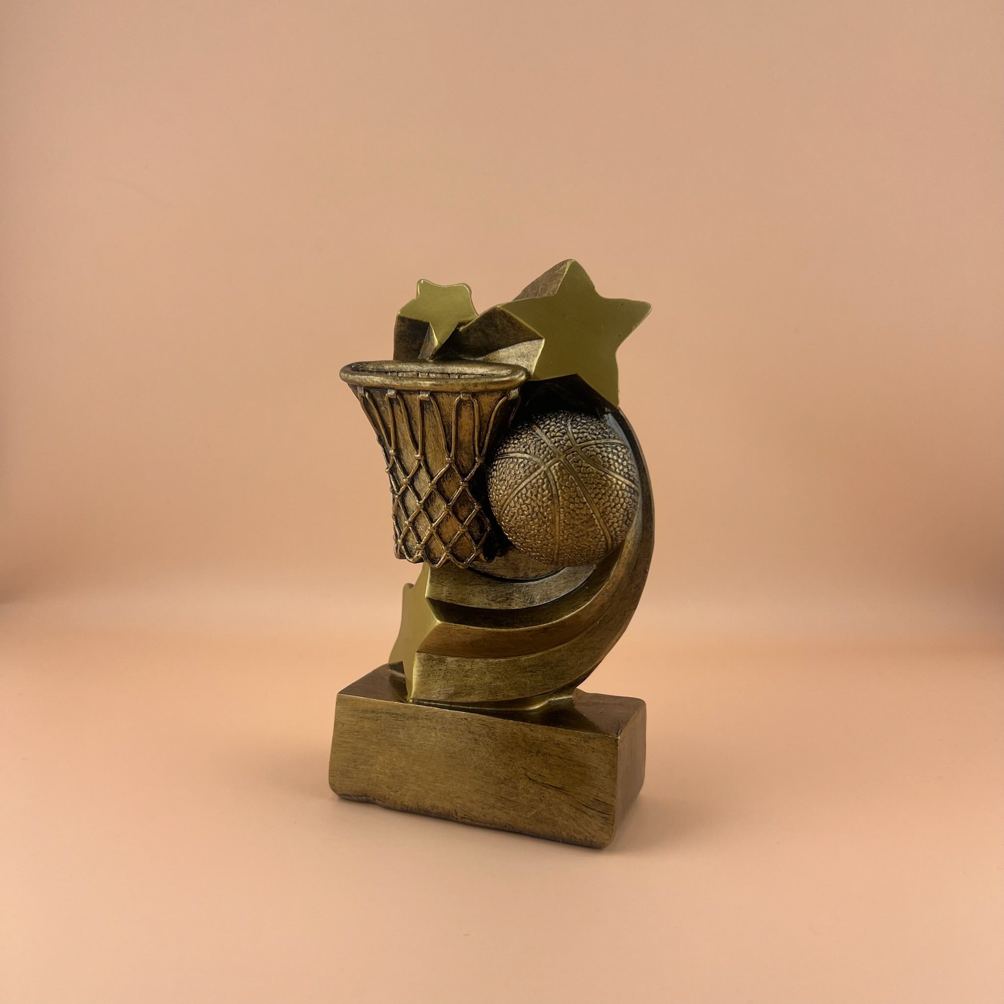 Basketball Star Swirl Resin Trophy - view 2